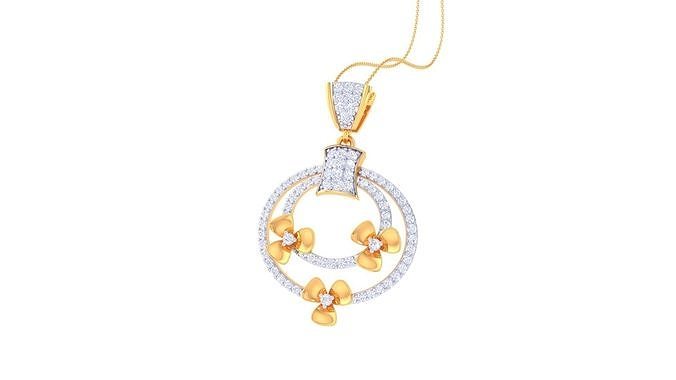 pendentif 213 imprimable gemme argent Collier mariage engagement bijou bijoux diamant or pendentifs 3D print model - Mito3D