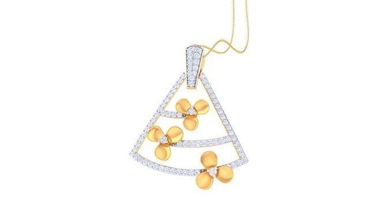 pingente 215 imprimível gema prata colar Casamento noivado jóia jóias diamante ouro joalheria pingentes 3d print model - Mito3D