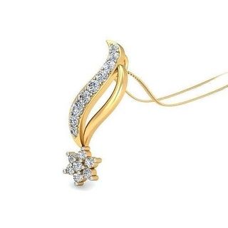 pendant - 3016 gold precious brilliant luxury pendants necklace diamond sterling jewelry wedding jewellery jewel printable solitaire platinum silver delicate 3d print model - Mito3D