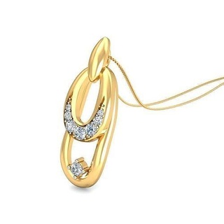 pendant - 3022 gold precious brilliant luxury pendants necklace diamond sterling jewelry wedding jewellery jewel printable solitaire platinum silver delicate 3d print model - Mito3D