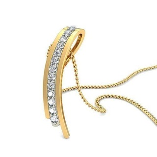 pendant - 369 gold precious brilliant luxury pendants necklace diamond sterling jewelry wedding jewellery jewel printable solitaire platinum silver delicate 3d print model - Mito3D