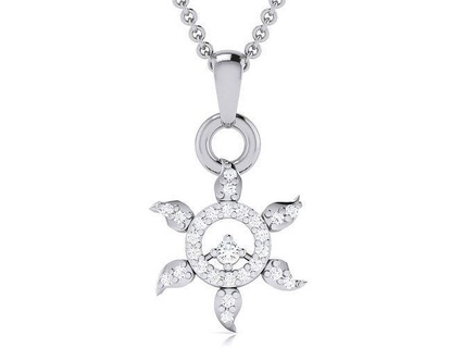 pendant - 5303 necklace jewellery jewel printable pendants gold silver platinum white wedding engagement brilliant diamond jewelry 3d print model - Mito3D
