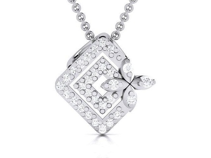 pendant - 5309 necklace jewellery jewel printable pendants gold silver platinum white jewelry wedding engagement brilliant diamond 3d print model - Mito3D