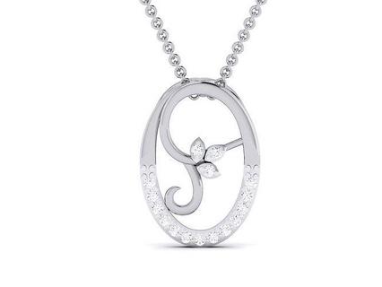 pendant - 5489 necklace jewellery jewel printable pendants gold silver platinum white jewelry wedding engagement brilliant diamond 3d print model - Mito3D