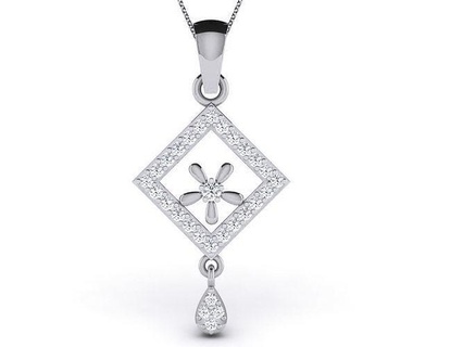 pendant - 5778 necklace jewellery jewel printable pendants gold silver platinum white jewelry wedding engagement brilliant diamond 3d print model - Mito3D