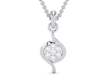 pendant - 5912 necklace jewellery jewel printable pendants gold silver platinum white wedding engagement brilliant diamond jewelry 3d print model - Mito3D