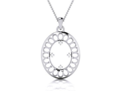 pingente 6141 colar jóias jóia imprimível pingentes ouro prata platina branco Casamento noivado brilhante diamante joalheria 3d print model - Mito3D