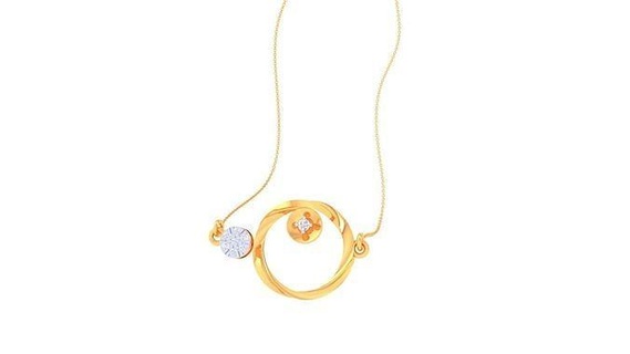 pingente 7 imprimível gema prata colar Casamento noivado jóia jóias diamante ouro joalheria pingentes 3d print model - Mito3D