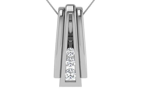 pendant - 81 necklace printable pendants white wedding brilliant jewelry diamond jewellery jewel gold silver platinum engagement 3d print model - Mito3D
