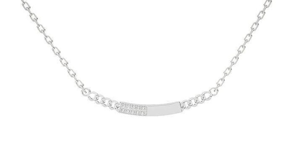 kolye ps019 mücevher yazdırılabilir elmas altın gümüş düğün sterlin beyaz parlak platin değerli takı 3d print model - Mito3D