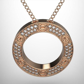 pendant 0023 love lov jewelry printable gold diamond pendants woman design ring jewel silver gem luxury chanel tiffany chopard graff 3d print model - Mito3D
