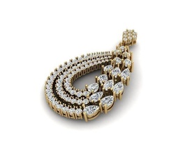 pendant 0057 jewelry gold diamond jewellery fashion beauty gem brilliant silver lighting white sterling pendants 3d print model - Mito3D