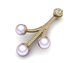 pendant 0060 jewelry gold diamond jewellery fashion beauty gem brilliant silver lighting white sterling pendants 3d print model - Mito3D