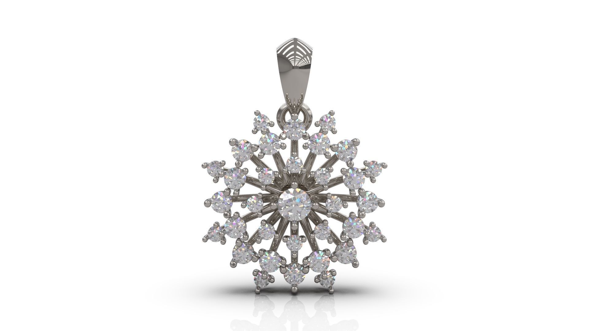 anhänger 03 gold juwel schmuck silber druckbar diamant frau mode hochzeit solitär saphir rubin halskette 3D print model - Mito3D