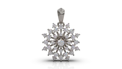 anhänger 03 gold juwel schmuck silber druckbar diamant frau mode hochzeit solitär saphir rubin halskette 3d print model - Mito3D