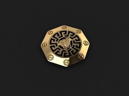 pendant 138 gold fashion ring beauty diamond wedding jewel jewellery jewelry pendants 3d print model - Mito3D