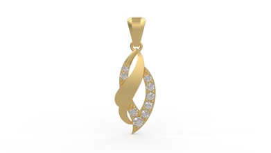 pendentif 183 or bijou bijoux argent imprimable diamant femme mode mariage solitaire saphir rubis collier l'amour valentin engagem pendentifs 3d print model - Mito3D