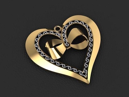 colgante pendiente 197 oro Moda anillo belleza diamante Boda joya joyería colgantes 3d print model - Mito3D