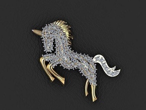pendant 217 gold fashion ring beauty diamond wedding jewel jewellery jewelry pendants 3d print model - Mito3D