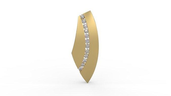 pingente 226 ouro joalheria prata imprimível diamante moda Casamento colar amar pingentes 3d print model - Mito3D