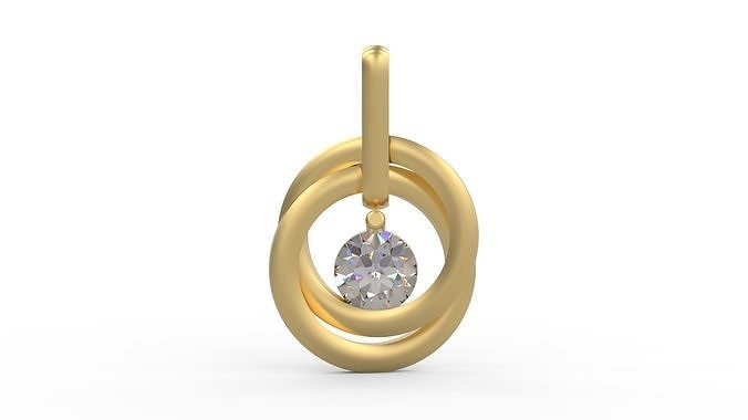 kolye 232 altın takı gümüş yazdırılabilir elmas moda düğün Aşk sarmal 3D print model - Mito3D