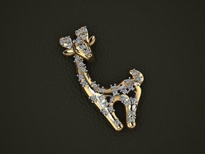 colgante pendiente 243 oro Moda anillo belleza diamante Boda joya joyería colgantes 3d print model - Mito3D