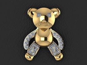 colgante pendiente 275 oro Moda anillo belleza diamante Boda joya joyería colgantes 3d print model - Mito3D