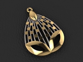 pendente 277 oro moda squillare bellezza diamante nozze gioiello gioielleria ciondoli 3d print model - Mito3D