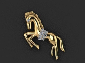 pendant 279 gold fashion ring beauty diamond wedding jewel jewellery jewelry pendants 3d print model - Mito3D