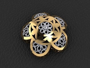 pendente 281 oro moda squillare bellezza diamante nozze gioiello gioielleria ciondoli 3d print model - Mito3D