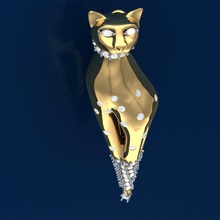 anhänger 29 gold mode ring schönheit diamant hochzeit juwel schmuck silber druckbar halskette engagement cad nashorn 3d print model - Mito3D