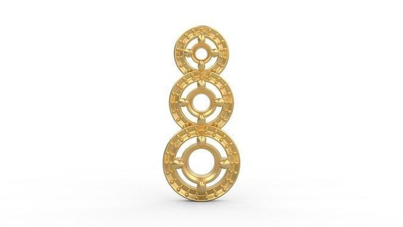 pendant 318 silver printable diamond woman fashion wedding saphire necklace love jewelry pendants 3d print model - Mito3D