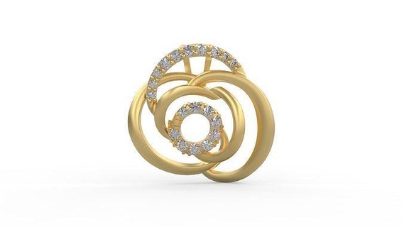 pendentif 342 argent imprimable diamant femme mode mariage saphir Collier l'amour bijoux pendentifs 3d print model - Mito3D