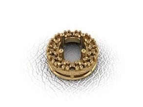 colgante pendiente 355 oro moda anillo belleza diamante boda joya joyería compromiso matrimonio platino imprimible plata celebracion colgantes 3d print model - Mito3D