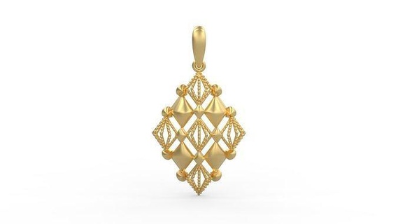 pendant 394 silver printable diamond woman fashion wedding saphire necklace love beads jewelry pendants 3d print model - Mito3D