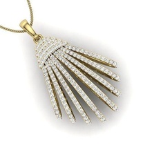 pendant 3d jewelry fashion accessories gold diamond woman women design spider web pendants silver printable apparel platinum luxury precious necklace 3d print model - Mito3D