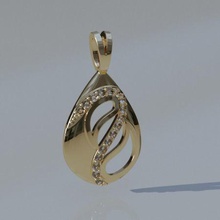 pendant 3d print model gold jewelry platinum silver printable jewel pendants jewellery art symbol luck good 3d print model - Mito3D