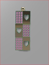 Anhänger 3d-Druck Modell Halskette Herz bedruckbar ist gem Silber sterling valentine gold genial Liebe Schmuck Saphir ruby Diamant-ring - 3d print model - Mito3D
