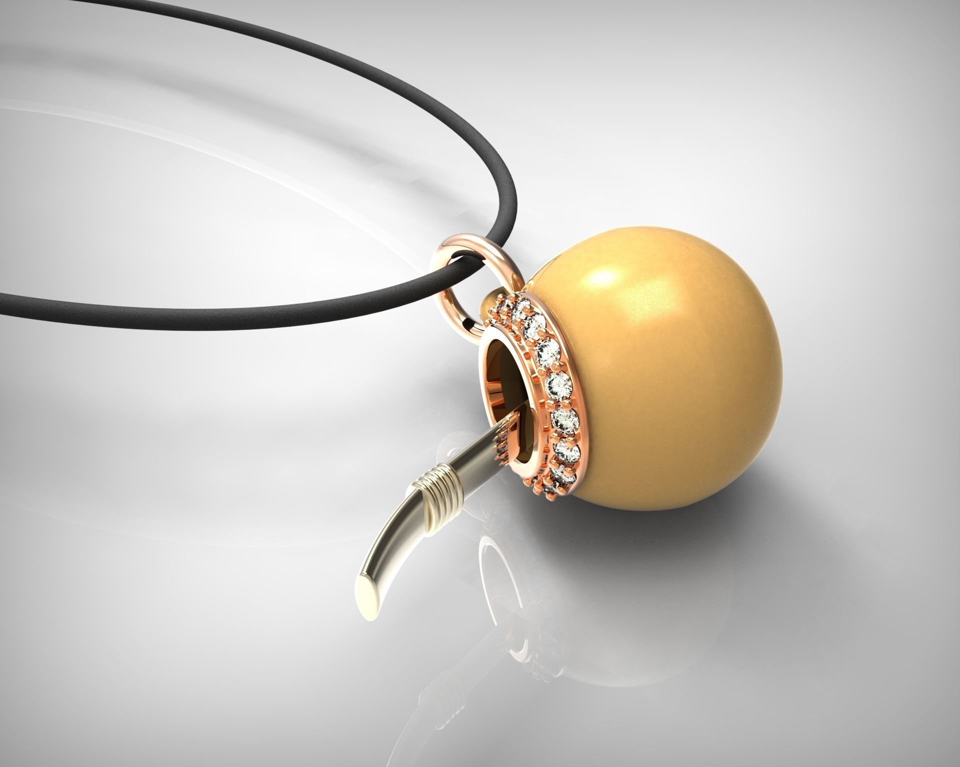pendentif 3d stl format bijoux art or argent imprimable métallique colgante pendentifs 3D print model - Mito3D