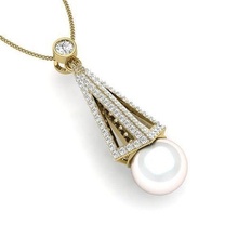 Anhänger 3dm Juwel Hochzeit Engagement Schmuck druckbar Diamant Silber Gold Sterling Weiß brillant Platin Luxus wertvoll Halskette 3d print model - Mito3D