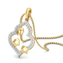 Anhänger 3dm stl fbx obj Einzelheiten Juwel Hochzeit Engagement Schmuck druckbar Diamant Silber Gold Sterling Weiß brillant Platin Luxus wertvoll Halskette 3d print model - Mito3D