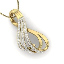 kolye 3dm stl vermek düğün elmas gümüş yazdırılabilir sterlin beyaz parlak nişan mücevher altın takı Solitaire narin sade 3d print model - Mito3D