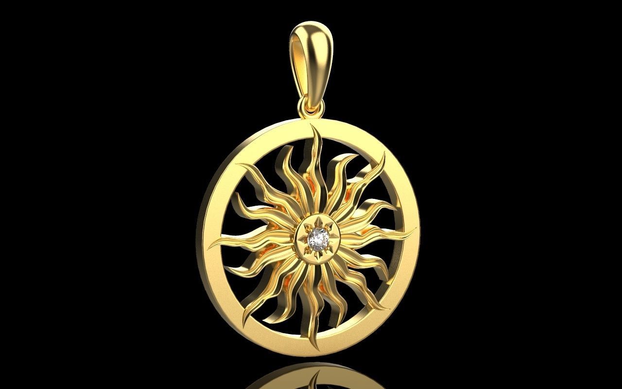 pendente 4176 collana collane oro argento gioiello gemma stampabile brillante gioielleria diamante squillare sterlina Fidanzamento moda bellezza 3D print model - Mito3D
