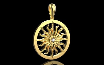 kolye 4176 kolyeler altın gümüş mücevher yazdırılabilir parlak takı elmas yüzük sterlin nişan moda güzellik 3d print model - Mito3D