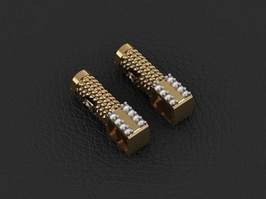 colgante pendiente 42 oro Moda anillo belleza diamante Boda joya joyería colgantes 3d print model - Mito3D