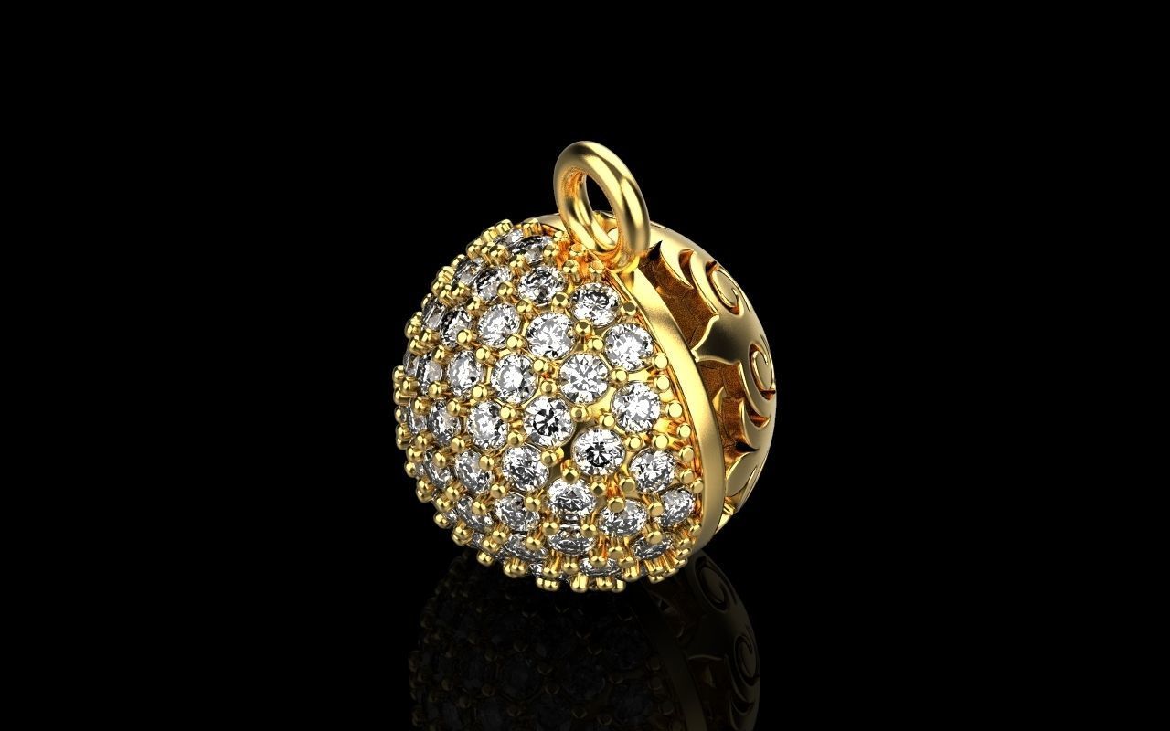 pendente 4266 collana oro argento gemma brillante bianca gioielleria splendente moda bellezza sterlina diamante squillare platino abbigliamento ciondoli 3D print model - Mito3D