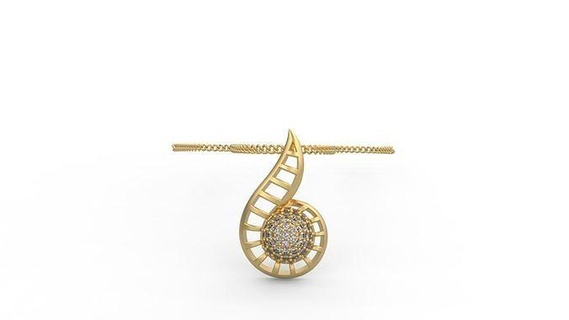 pendente 463 argento stampabile diamante donna moda nozze zaffiro rubino collana spianare alone gioielleria anelli 3d print model - Mito3D