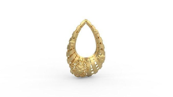 pendentif 480 argent imprimable femme mode mariage Collier ultra vision 22k Koweit arabe turc 18k ultravision fleur floral perles câble bijoux anneaux 3d print model - Mito3D