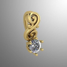 pendant 53 jewelry luxury gold precious silver gem jewel brilliant diamond jewellery 3d accessory pendants 3d print model - Mito3D