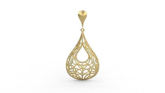 pendant 542 jewellry jewelry silver printable woman fashion wedding necklace ultra vision 22k kuwait arab turkish 18k ultravision filigree filigre beads rings 3d print model - Mito3D